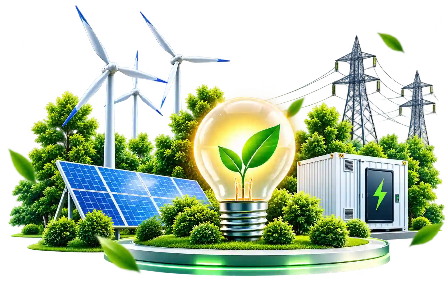 Power grid and renewable procurement