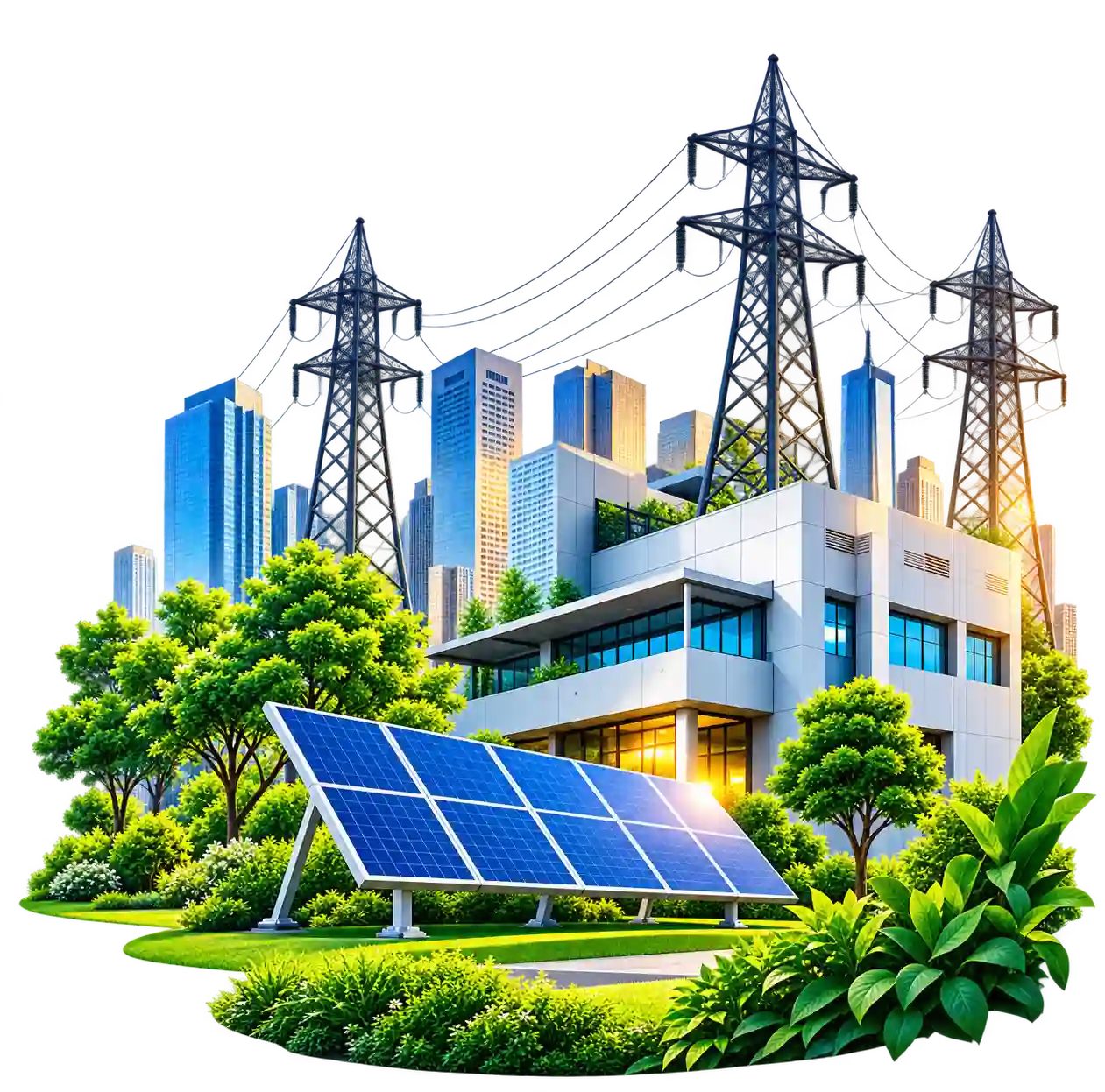 Industrial facility and power supply